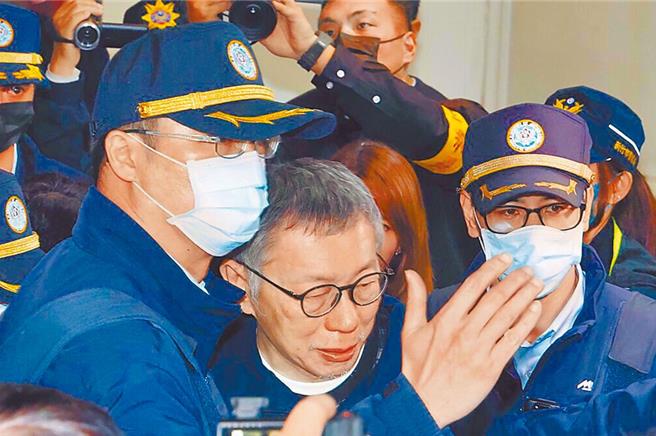 民眾党前主席柯文哲被法院裁定延长羁押禁见2个月。（中时资料照片）