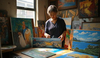 前夫22幅油畫遭賤賣回收 遺產管理人怒告 法院判決出爐