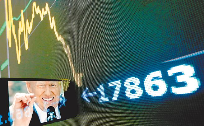 美国对等关税9日中午12时生效，台北股市即使在国安基金护盘下，仍大跌1068点，以1万7391点收盘。（范扬光摄）