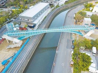 五股跨河景觀橋 8月底啟用
