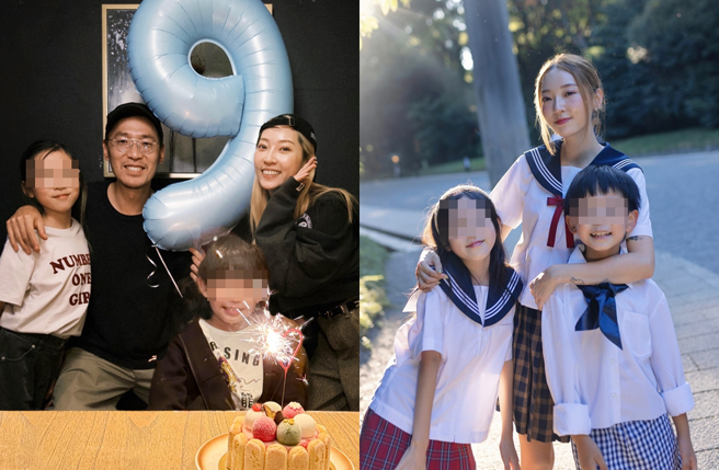 翁馨仪和张菲儿子张少怀育有1女1子。（图／翻摄自hsinyiwong IG）