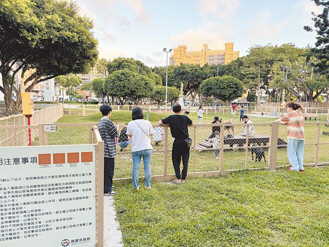桃园市宠物友善专区新设3座及翻新2座将在11日启用。（桃园市农业局提供／赖佑维桃园传真）