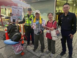大甲媽回鑾 清水警沿路發3宣導小物