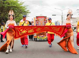 西螺福天宮社口媽回娘家 嘉義、雲林縣長同框接駕