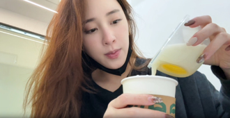 歐陽妮妮嚐「母乳咖啡」認多一個味道！ 她笑：要帶給娜娜喝