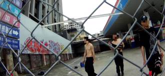 擅闖廢棄加油站內「塗鴉」 台中3男遭警逮開罰