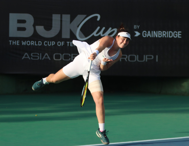 葛藍喬安娜開心前年的補助款近期會有好消息。（資料照／四維體育推廣教育基金會提供）