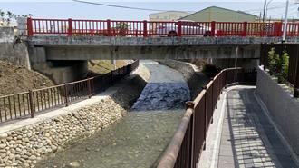 昔日脏臭水圳换新貌 中市打造神冈三角里社皮水岸廊道
