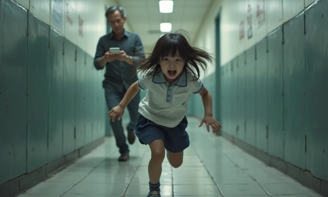 噁男潜入国小厕所偷拍女童如厕。（示意图、与本案无关／AI生成）