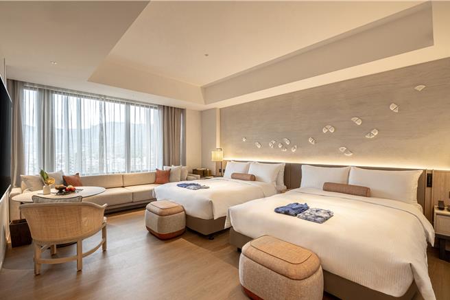 北投「晶泉丰旅」2025年营收目标预计全年住房率达7成、平均房价破万。(北投晶泉丰旅提供)