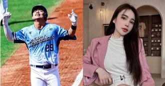 富邦悍將球星申皓瑋緊摟網紅女友 甜蜜捏臉擁抱全被拍