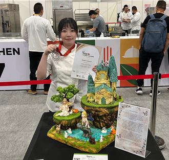 「翻糖」出頭天！弘光科大學生奪2025FHA銀牌