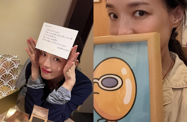 舒淇晒出生日礼物。（图／翻摄自sqwhat IG）