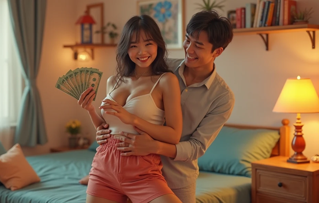 國中女每月6000求包養，還要加送包、手機，男子帶回去發生性行為2次遭判刑 。（示意圖、與本案無關／AI生成）