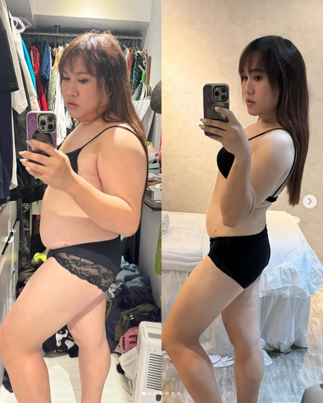 张艺抹黑黄小爱是靠切胃才瘦身成功。（黄小爱IG）