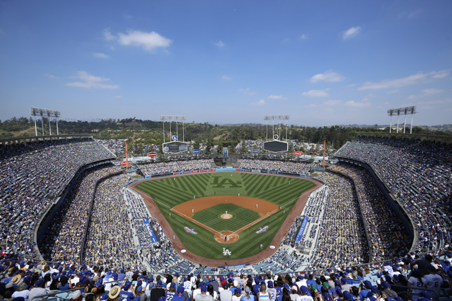 2028年洛杉矶奥运棒球项目确定落脚道奇体育场（Dodger Stadium）。（图／美联社）
