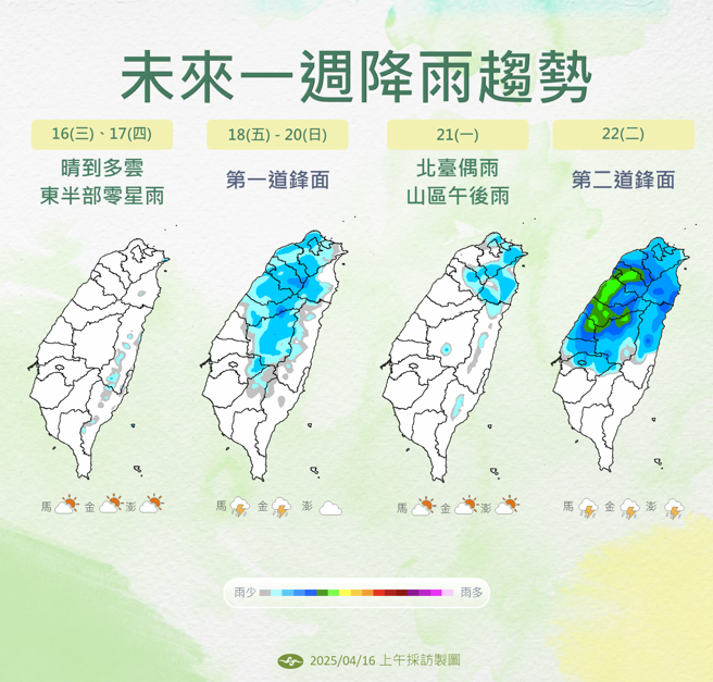 气象署分析未来降雨趋势。（气象署提供）