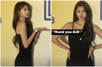 全恩菲低胸洋裝現身大巨蛋  面帶燦笑揮手示意粉絲