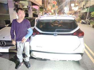 好遜竊車賊！ 不會解電子手煞頻停頓又撞賓士  民眾甕中捉鱉