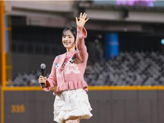 GYUBIN開球高喊「我愛台灣」 甜唱中文歌萌翻大巨蛋