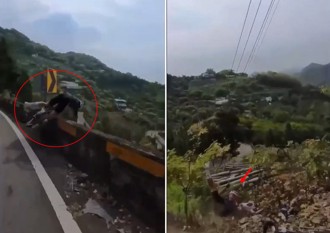 影》2單車騎士飆速下山！ 意外失控慘摔「全紀錄」