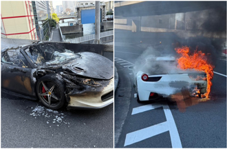 音樂製作人遇火燒車！買法拉利才1小時 國道爆炸全毀