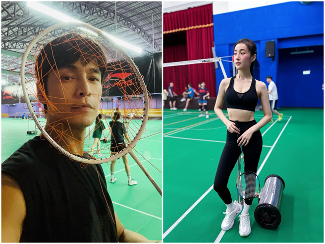 夏宇禾、Gino有共同喜爱打羽球的朋友。（Gino、夏宇禾脸书）