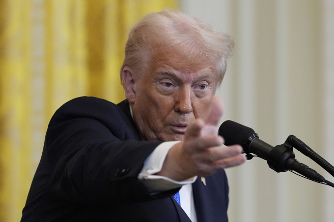 川普重申美日安保不公平。（资料照/美联社）