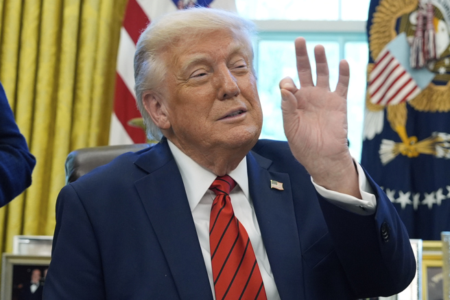 川普曝与中国大陆谈判关税协议，预计三周内达成。（图／美联社）