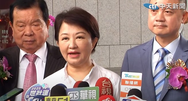 台中市长卢秀燕。（取自中天新闻）