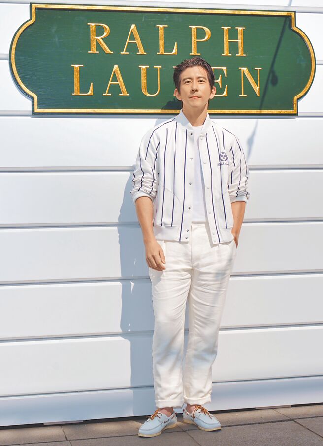 修杰楷日前瞞著老婆快閃澳門，安太座禮盒尚未打開，就先來為Ralph Lauren 2025春季系列活動開箱。（吳松翰攝）