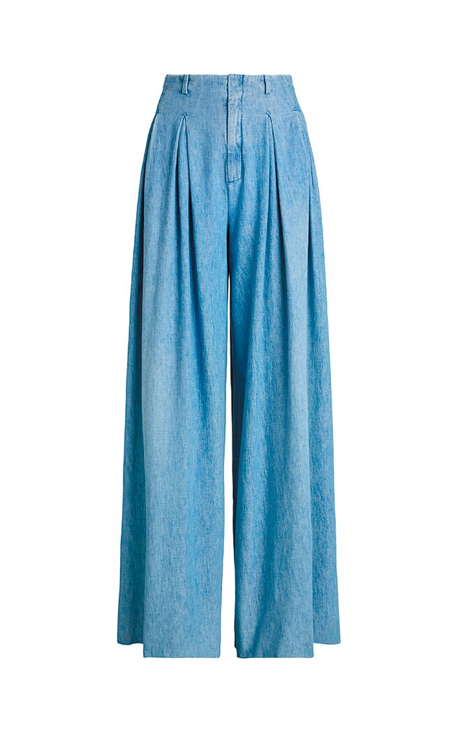 Ralph Lauren Collection Tiana丹寧長褲，5萬9800元。（Ralph Lauren提供）