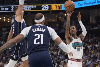 NBA》莫蘭特帶傷領軍先發五人得分全上雙 灰熊奪西區第8種子