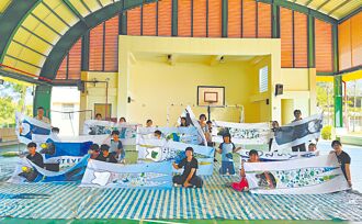 台南 漁光島生活節 學童繪島旗迎賓