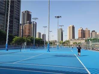 中壢網球場使用超過50年 體育局全面整修