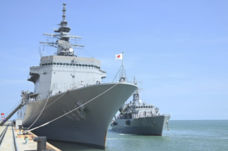 日本軍艦停靠雲壤海軍基地 為美國對柬埔寨的擔憂釋疑