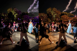 台湾网美公主装游迪士尼 看烟火「打强光拍美照」行为引炮轰