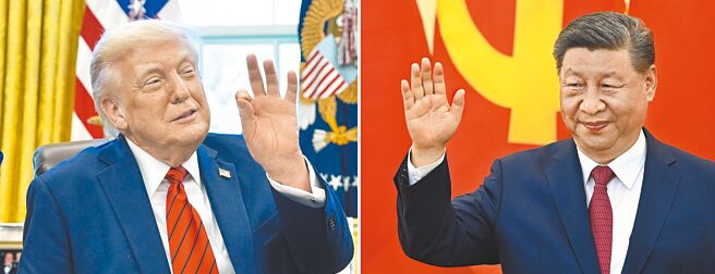 美国总统川普（左图，美联社）坚持与中国国家主席习近平（右图，路透）会谈，阻断其他接触管道，恐延缓两国达成关税协议的进度。