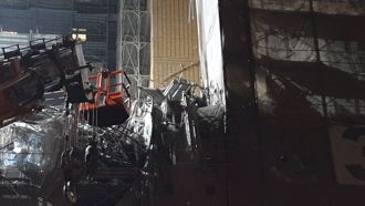 台大醫院鷹架倒塌釀1移工失聯   凌晨鐵管堆中尋獲已死亡