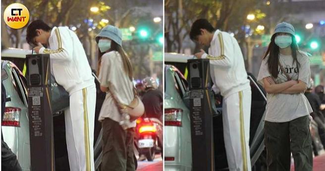 将车停妥后，王品澔走到后座取东西，女子则环顾四周到处查看。（图／本刊摄影组）