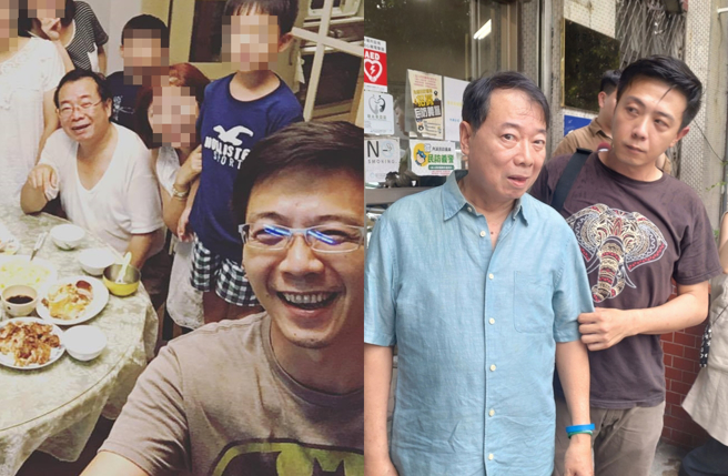 廖峻与儿子廖锦德。（图／脸书 锦德、中时资料照）