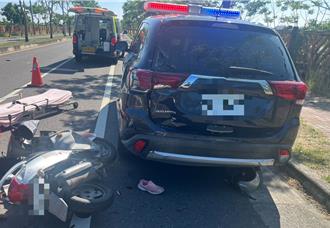 台南婦追撞路肩測速警車身亡  家屬怒告警方過失致死