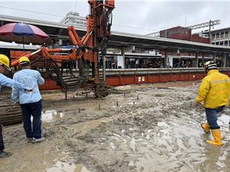 中坜车站月台瀰漫浓厚瓦斯味    瓦斯公司与消防局检测中