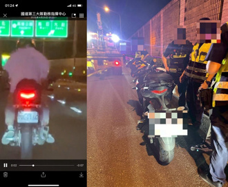 離譜！男騎普重機闖國道狂飆百公里 警封路攔停送辦