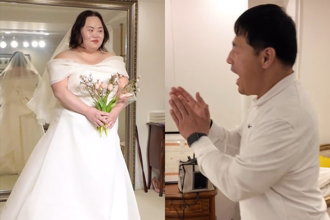 《藍調》唐氏症女星婚紗照曝光！「老公寵妻幫揉腳」破百萬觀看