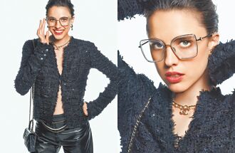 肯卓克拉玛戴眼镜秀魅力