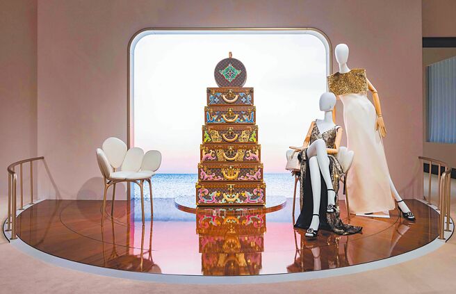 未展出即售毕的台湾限定手绘螭虎硬箱。（LV提供）