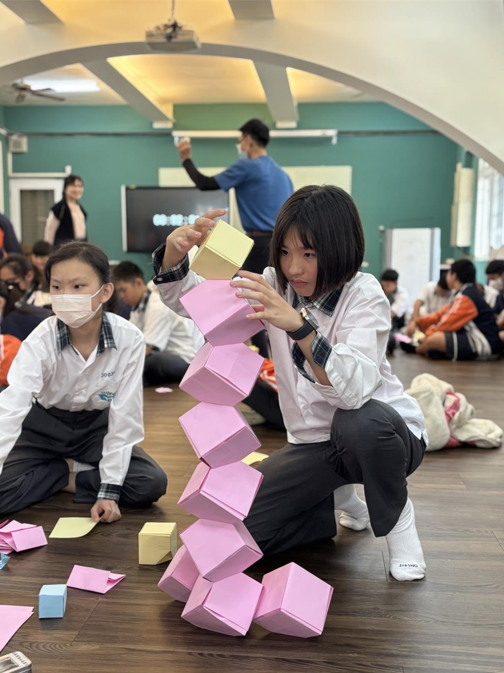 大業實中每班學生數少,孩子自我展現機會多。(大業實中提供/呂妍庭嘉義傳真)