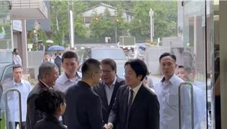 因應關稅戰參訪基隆 賴清德、謝國樑同框略顯尷尬