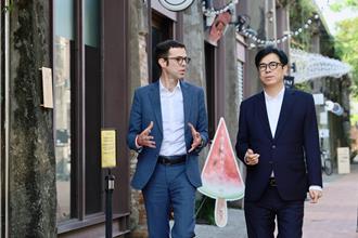 影》陳其邁、龍燁攜手拍片 邀遊客法國生活節同歡